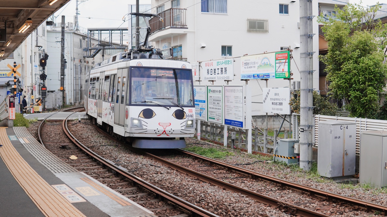 Manekineko Train on the Setagaya Line