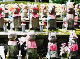 Rows of Jizo Statues at Zojoji
